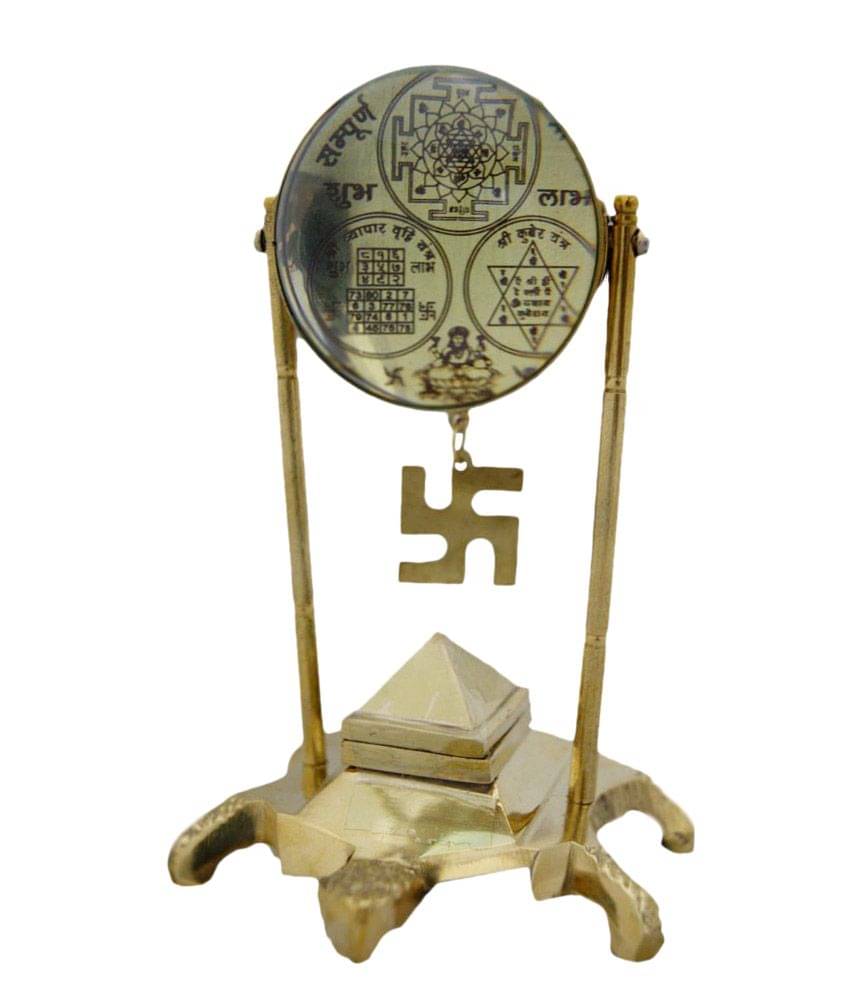     			Taj Ring Enterprises Tortoise Shree Yantra With Pyramid and Swastik