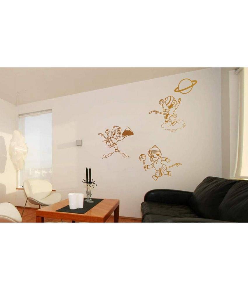 WallDesign Bala Hanuman Copper Wall Sticker (Medium)     			WallDesign Bala Hanuman Copper Wall Sticker (Medium)