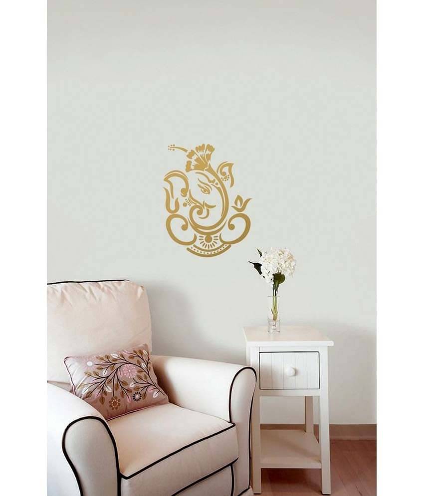 WallDesign Dasavala Ganesha Gold Wall Sticker (Medium) WallDesign Dasavala Ganesha Gold Wall Sticker (Medium)