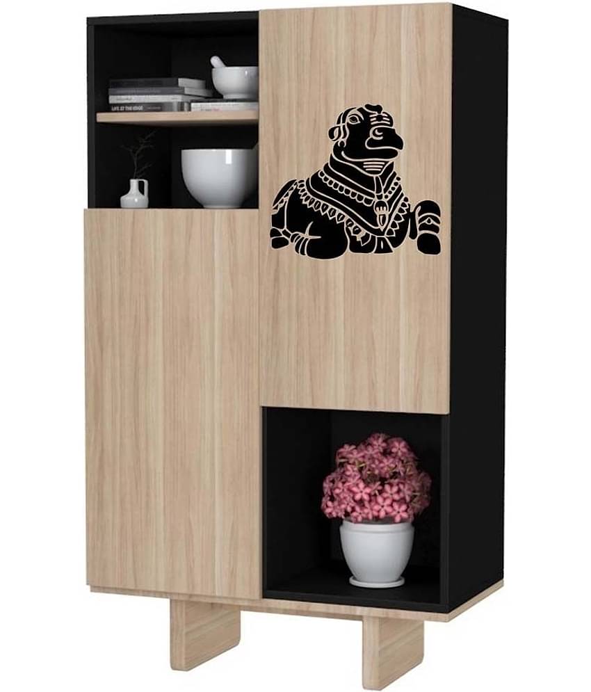 WallDesign Nandi Bull Black Wall Sticker (Small)