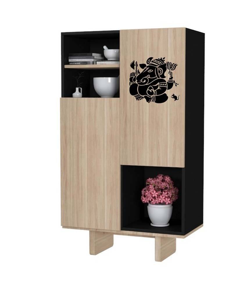     			Walldesign Black Vinayaka Wall Sticker - Medium