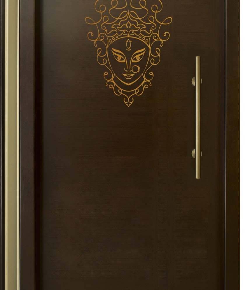 Walldesign Copper Goddess Durga Art Wall Sticker - Small Walldesign Copper Goddess Durga Art Wall Sticker - Small