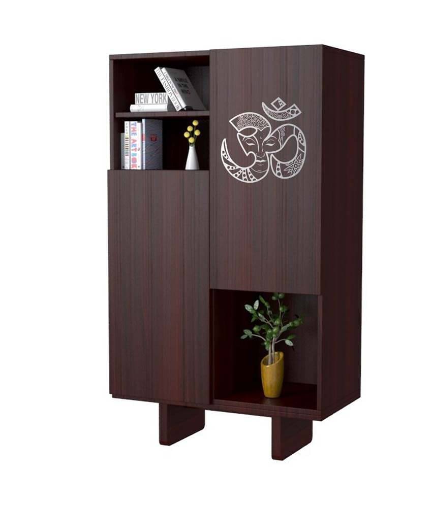     			Walldesign Silver Om Buddha Wall Sticker - Small