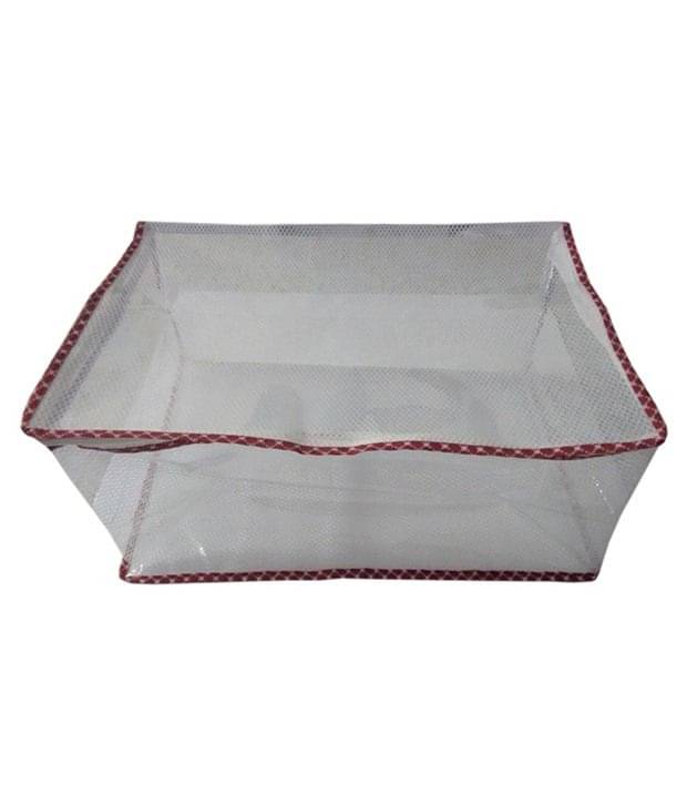 Fashion Bizz Designer Transparent Net Premium Quality Red Multi- Saree Cover(capacity of 15-sarees) Fashion Bizz Designer Transparent Net Premium Quality Red Multi- Saree Cover(capacity of 15-sarees)