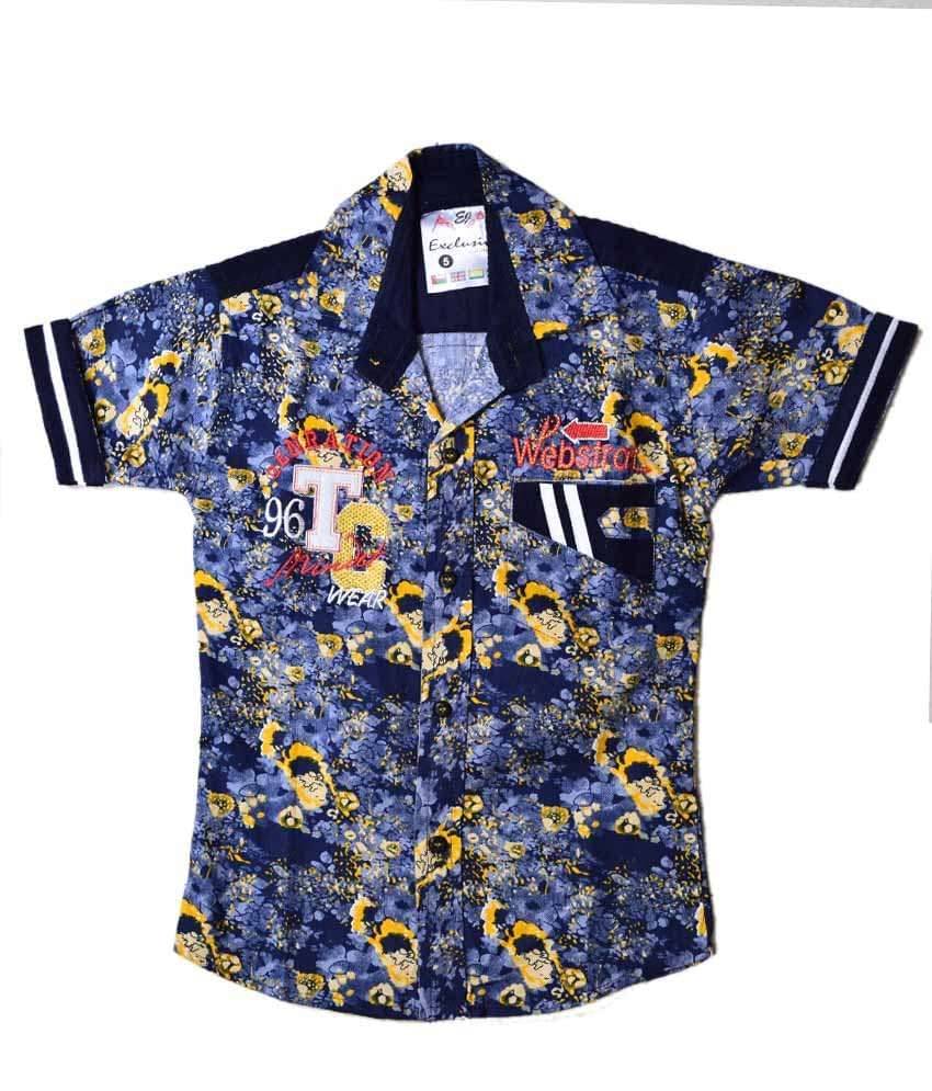British Terminal Pack of 1 Boys 100% Cotton Half Sleeves Shirt ( Multi Color ) British Terminal Pack of 1 Boys 100% Cotton Half Sleeves Shirt ( Multi Color )