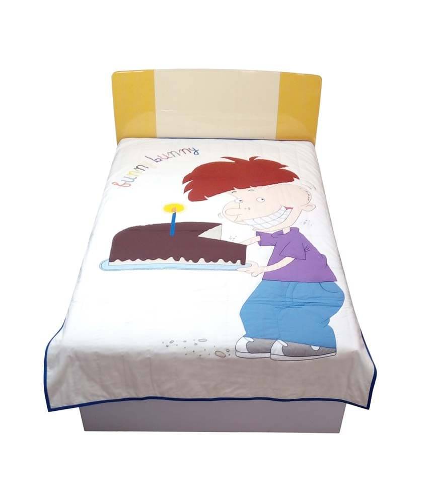     			Hugs'n'Rugs Single Cotton Multi Embroidery Comforter