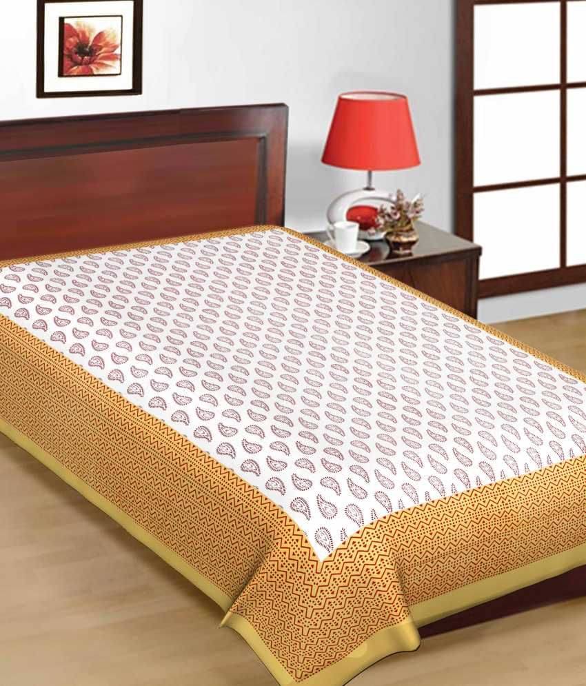     			Uniqchoice Cotton Single Bedsheet ( Multi )