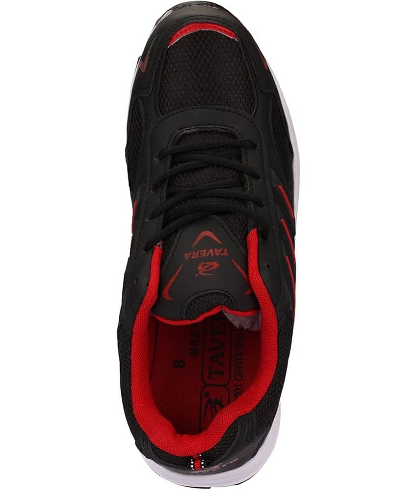 Tavera Black Running Sport Shoes - Main Image