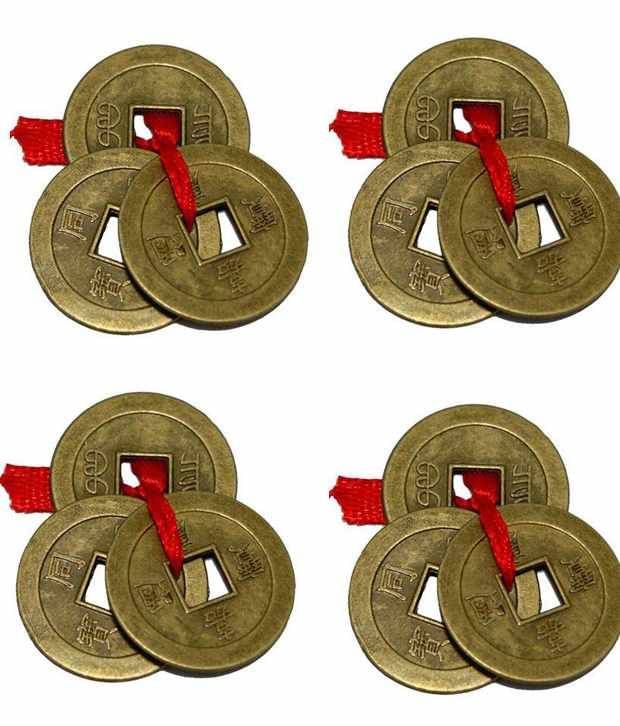 Subh Store Feng Shui Chinese Coins For Wealth & Good Luck 12 Pcs Set Subh Store Feng Shui Chinese Coins For Wealth & Good Luck 12 Pcs Set