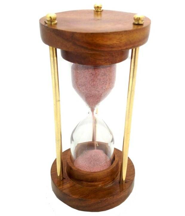 Taj Ring Enterprises Red 3 Minute Wooden Sand Timer Taj Ring Enterprises Red 3 Minute Wooden Sand Timer