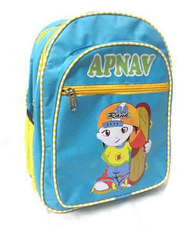 Apnav Polyester 12 Ltrs Blue Kids School Bag - Handbags | Buy online on ZillyBuy