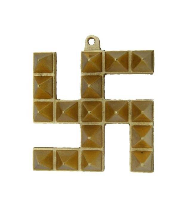     			Vastugharv Vastu  Metal Swastik Pyramid Yantra