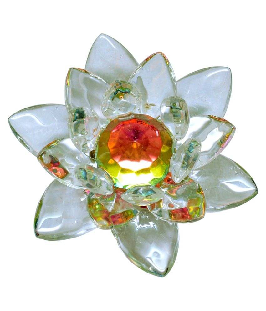 Vashoppee Small Crystal Lotus Showpiece Vashoppee Small Crystal Lotus Showpiece