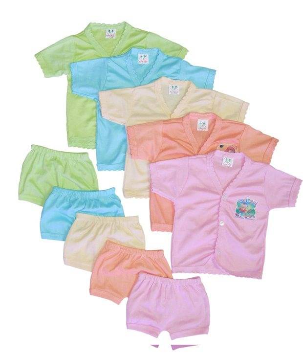 Cool Baby Set of 5 Half Sleeve Tops and Matching Shorts Cool Baby Set of 5 Half Sleeve Tops and Matching Shorts