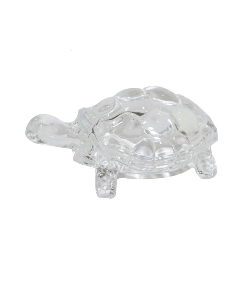 Anjalika Feng Shui Crystal Tortoise - White Anjalika Feng Shui Crystal Tortoise - White