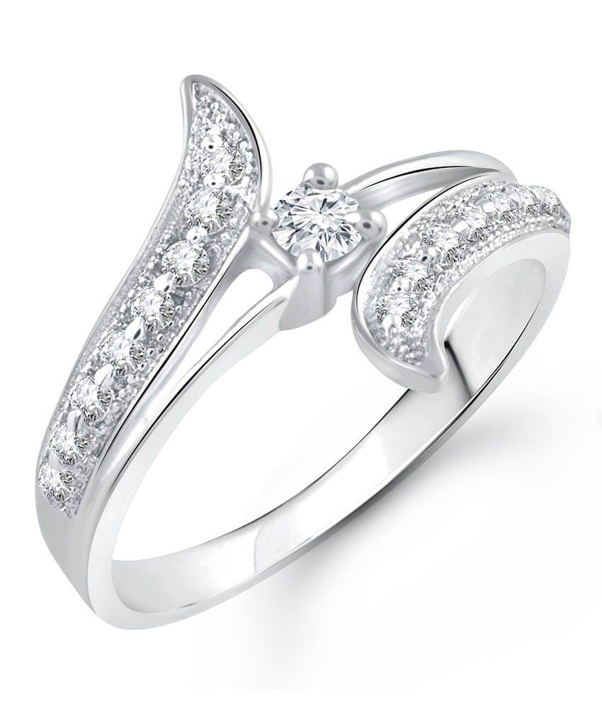 Vighnaharta Alloy Silver Plating Studded Ring Vighnaharta Alloy Silver Plating Studded Ring