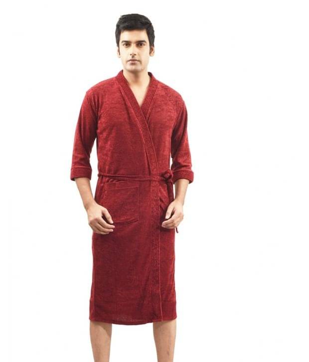     			Superior Maroon Bathrobes
