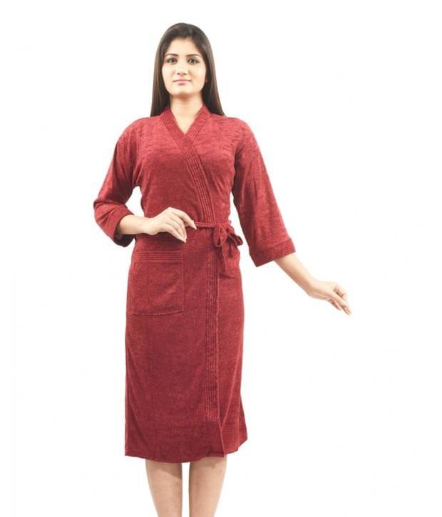 superior Maroon Bathrobes     			superior Maroon Bathrobes