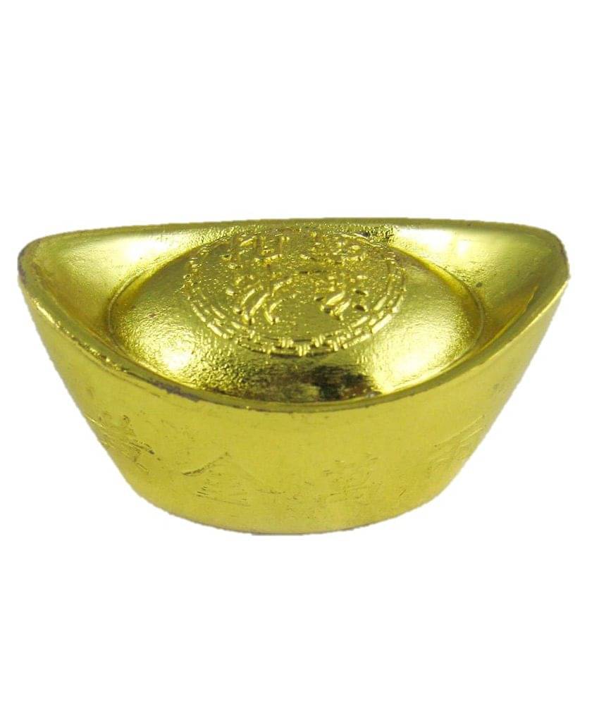 Prachi Ayurvedics Glossy Brass Fengshui Ingot Prachi Ayurvedics Glossy Brass Fengshui Ingot