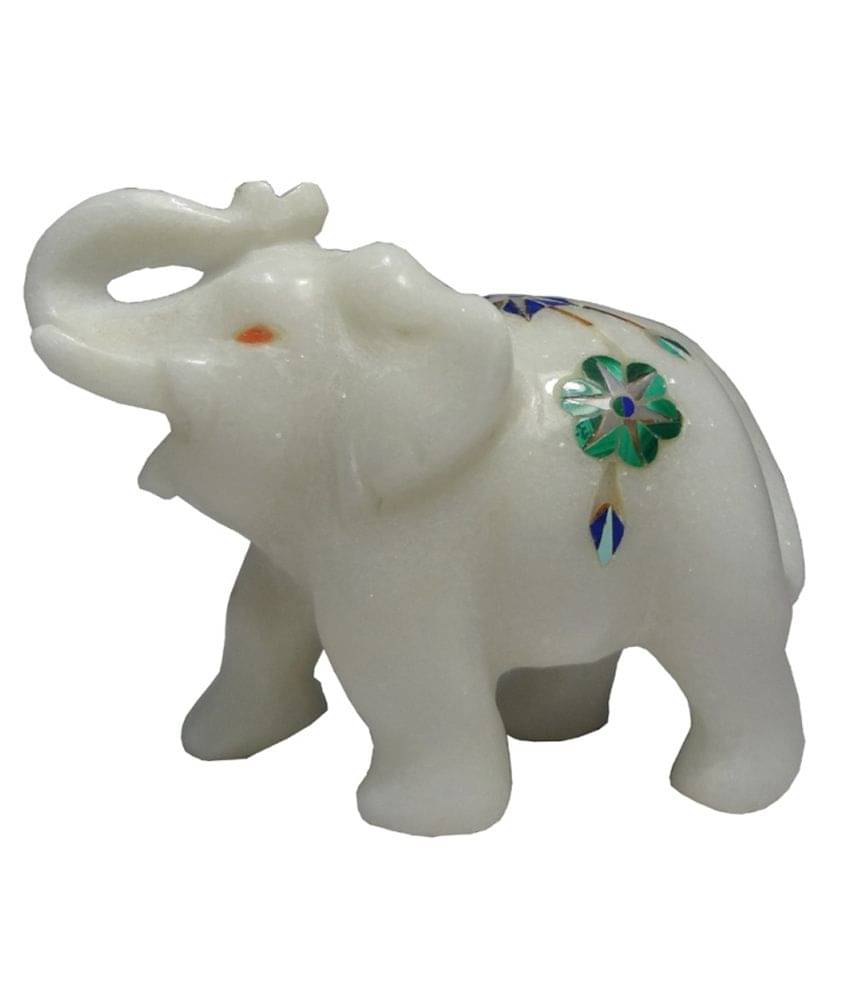 Avinash Handicrafts Glossy Marble Elephant Avinash Handicrafts Glossy Marble Elephant