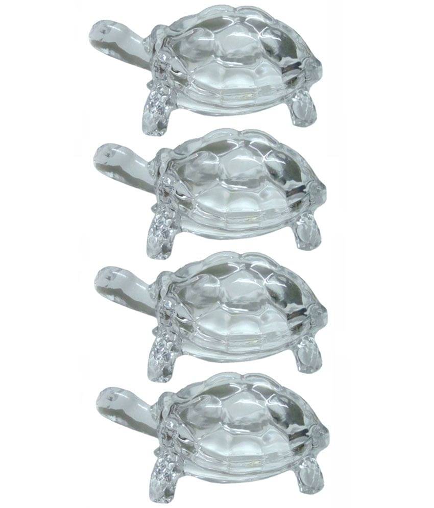     			Arr Solutions Glossy Glass Feng Shui Tortoise- Pack Of 4