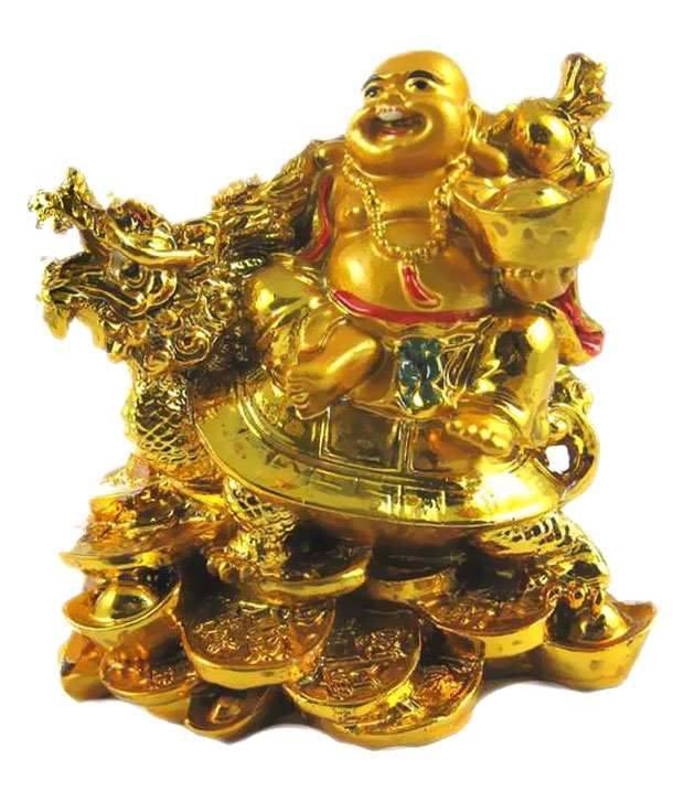     			China Bazaar Laughing Buddha Sitting On Dragon