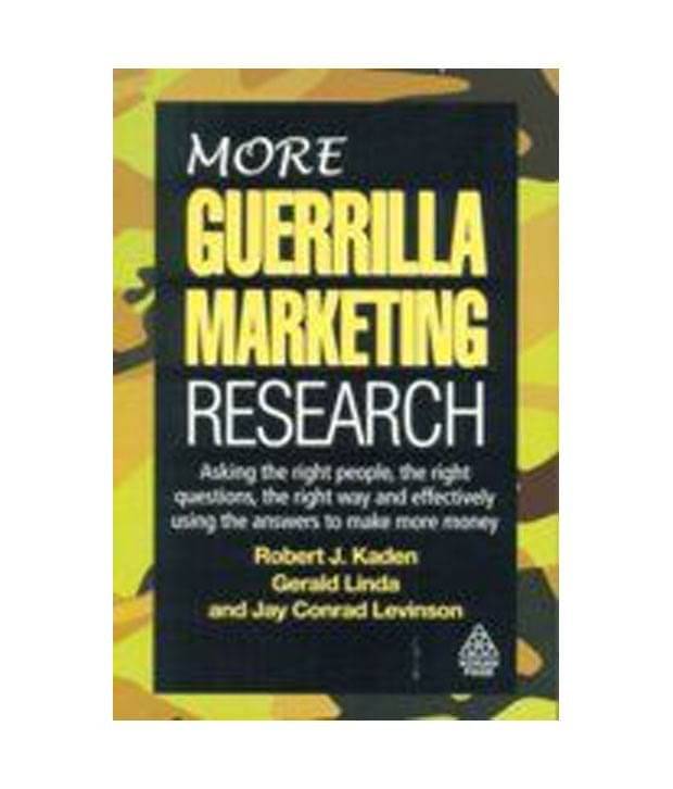     			More Guerrilla Marketing Research