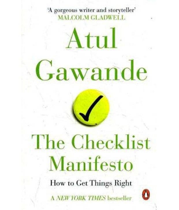 The Checklist Manifesto : How To Get Things Right (R/J) The Checklist Manifesto : How To Get Things Right (R/J)