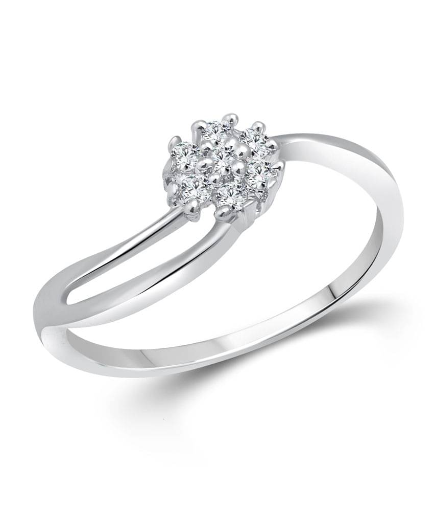     			Vighnaharta Clara CZ Rhodium Plated Ring