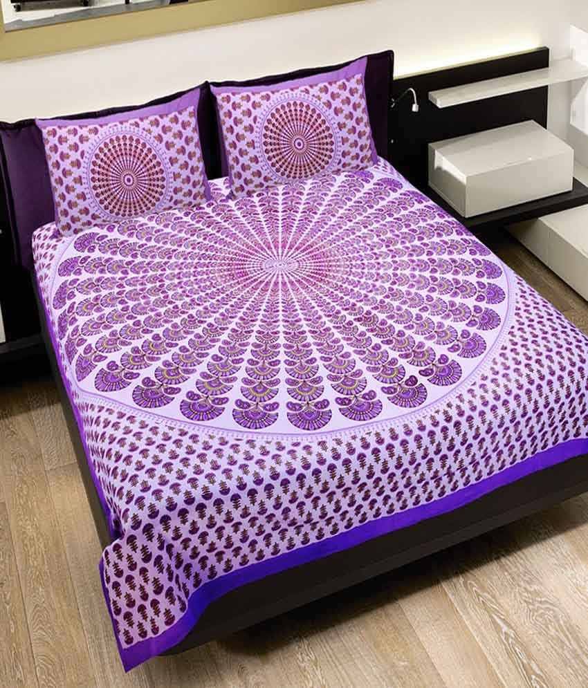     			Uniqchoice Cotton Double Bedsheet ( Multi )