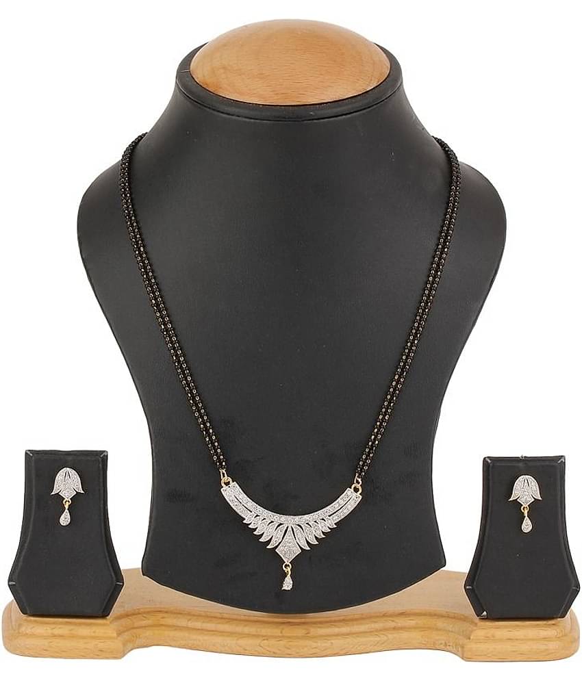 YOUBELLA Silver Mangalsutra Set ( Pack of 1 )