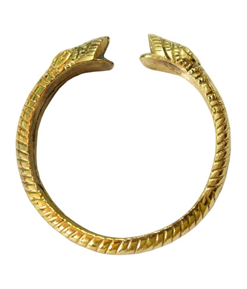     			Rich And Famous Golden Brass Bracelet
