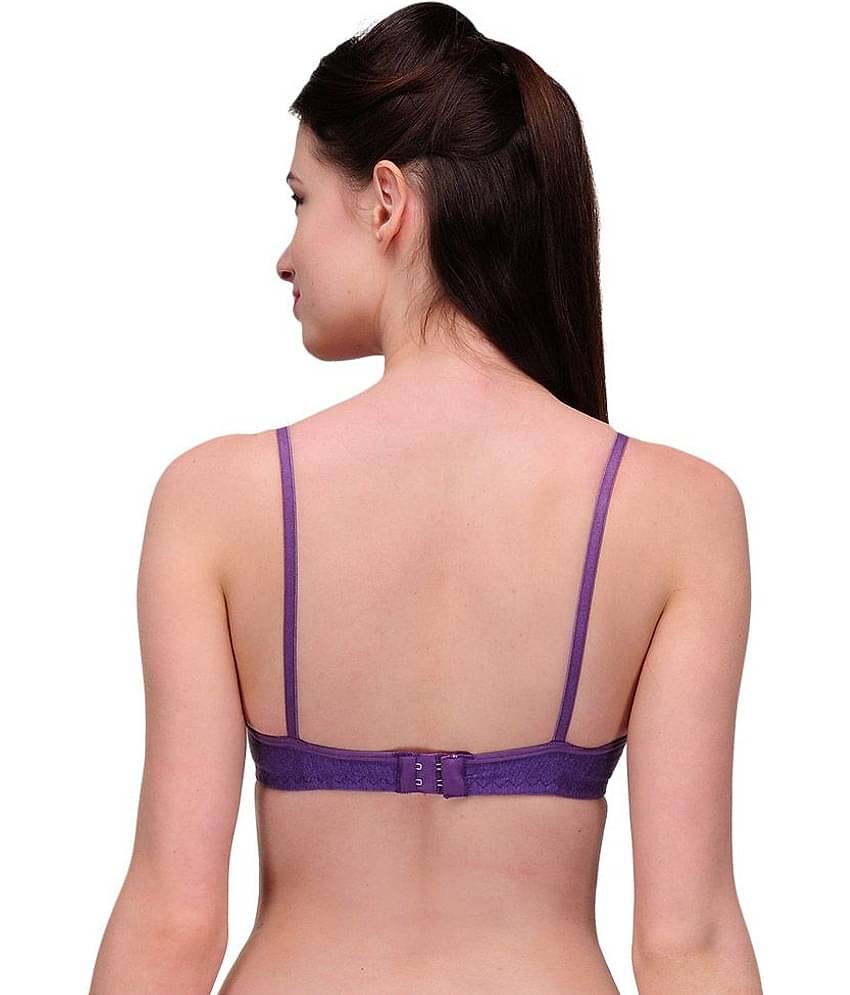 Softskin Pack of 3 Cotton Non Padded Women's T-Shirt Bra ( Multi Color )