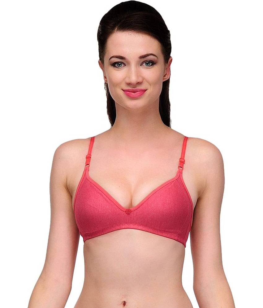 Softskin Pack of 3 Cotton Non Padded Women's T-Shirt Bra ( Multi Color )