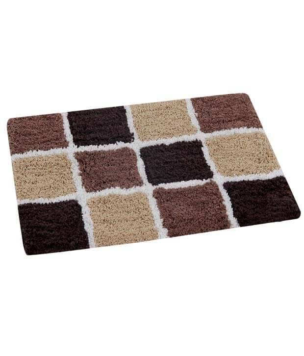     			Aazeem Multicolor Cotton Checks Floor Mat
