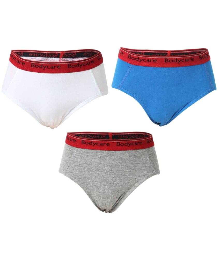 Bodycare Combo of Multicoloured Cotton Brief For Boys (Pack of 3) Bodycare Combo of Multicoloured Cotton Brief For Boys (Pack of 3)