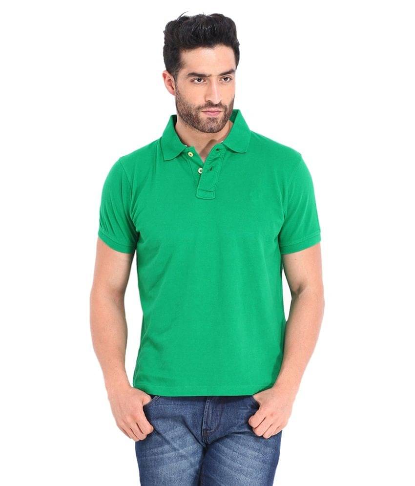 Concepts Red and Green Half Sleeves Basics Polo T-Shirts - Pack of 2 Concepts Red and Green Half Sleeves Basics Polo T-Shirts - Pack of 2