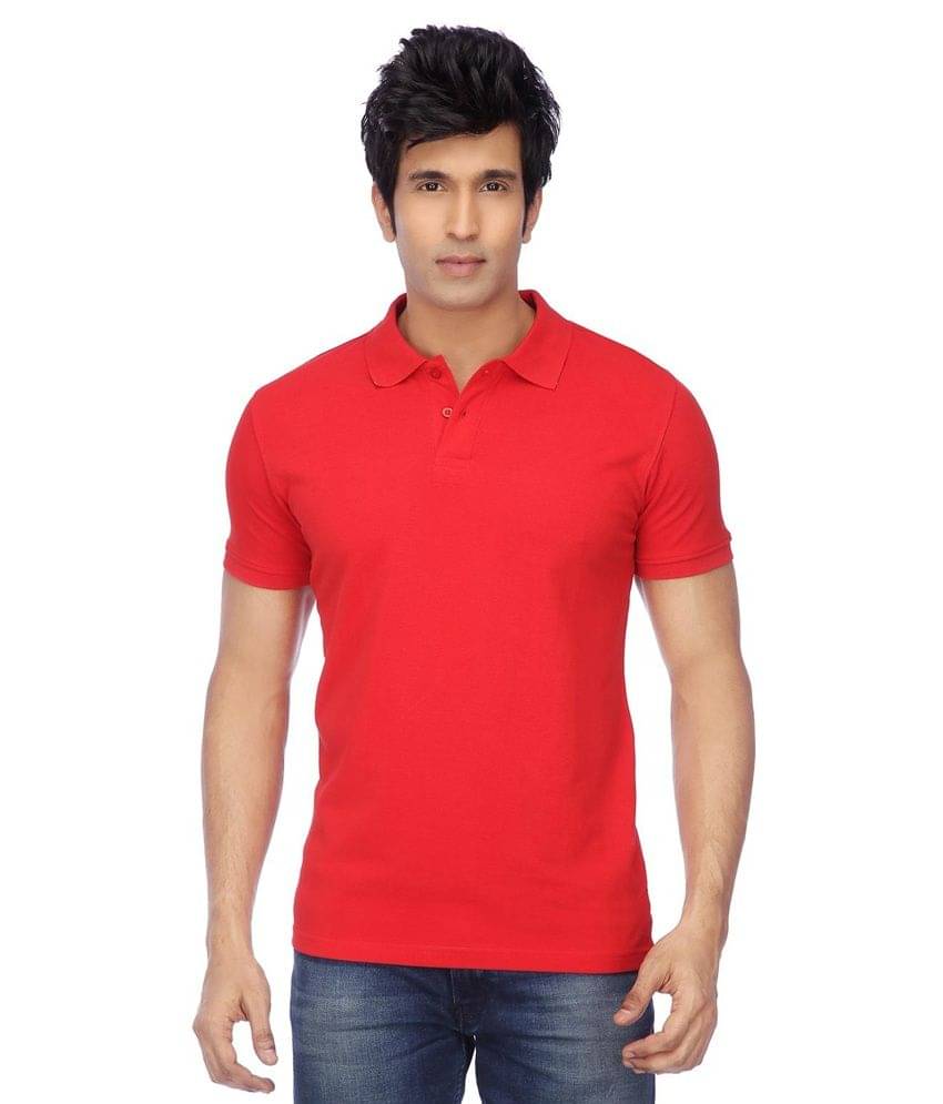 Concepts Red and Yellow Half Sleeves Basics Polo T-Shirts - Pack of 2 Concepts Red and Yellow Half Sleeves Basics Polo T-Shirts - Pack of 2