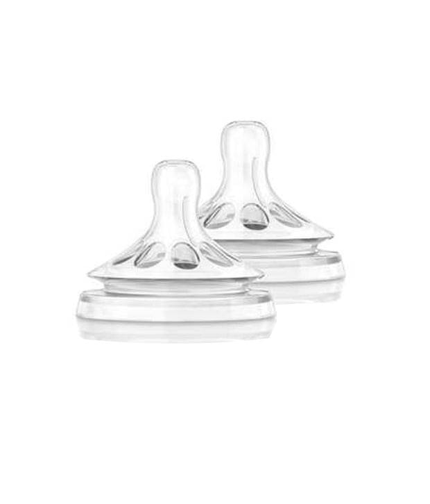     			Philips Avent Natural Teat 2 Holes Slow Flow - 1month+ (2Pc. Pack)