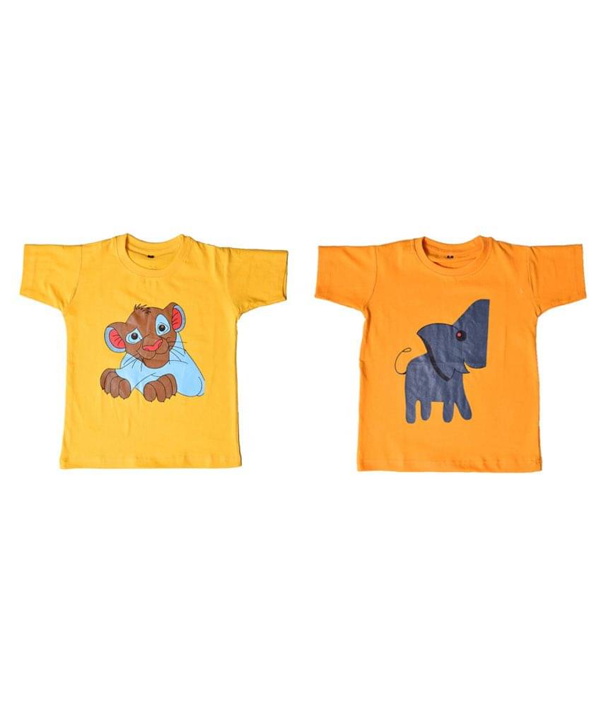     			British Terminal Pack of 2 Boys Cotton T-Shirt ( Pink )