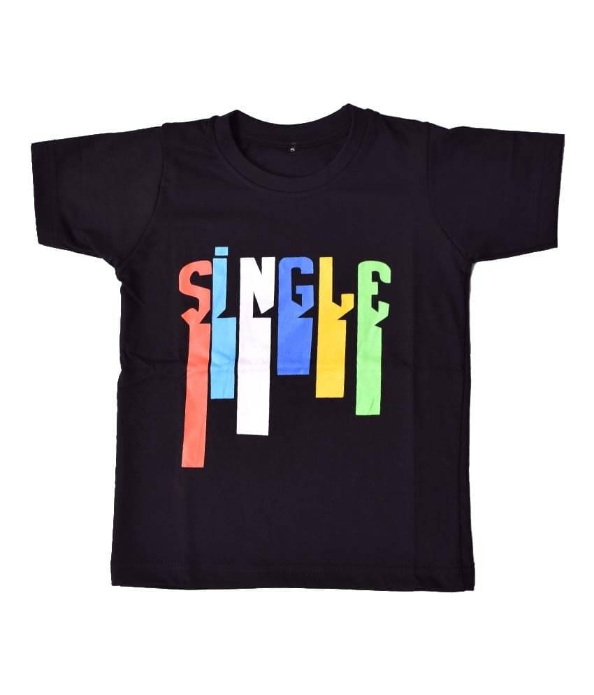     			British Terminal Pack of 1 Boys Cotton T-Shirt ( Black )