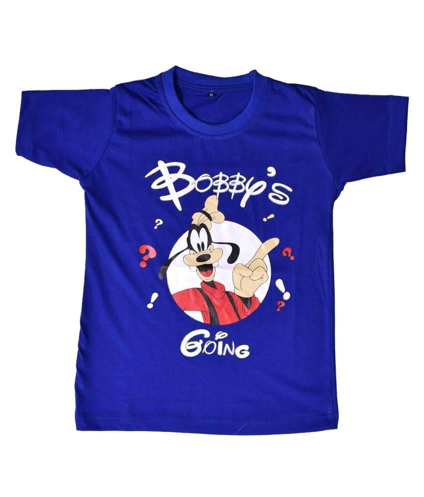     			British Terminal Pack of 5 Baby Boys Cotton T-Shirt ( Blue )