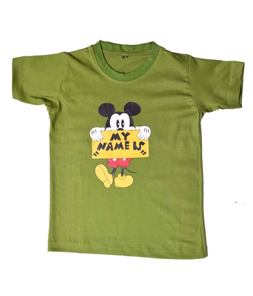     			British Terminal Pack of 1 Boys Cotton T-Shirt ( Green )