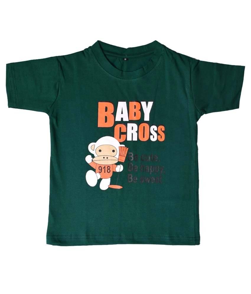    			British Terminal Pack of 3 Boys Cotton T-Shirt ( Green )