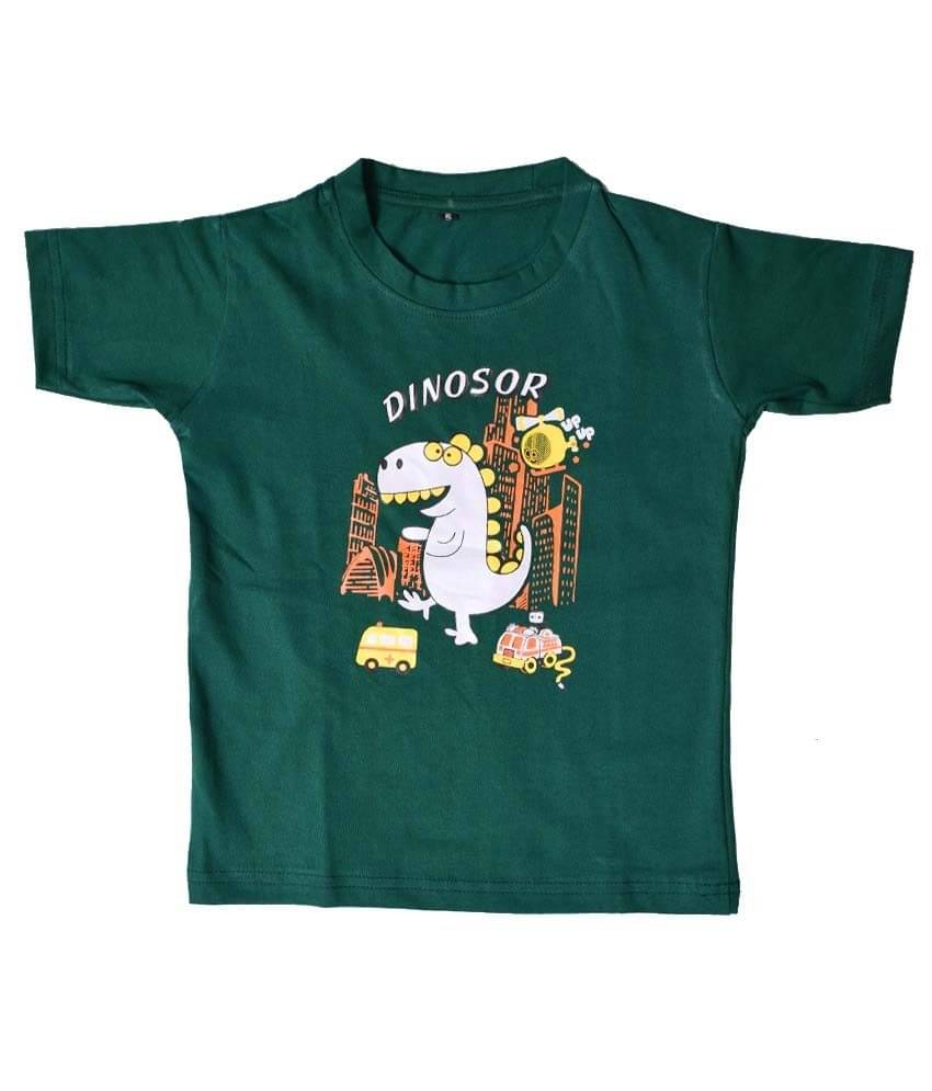    			British Terminal Pack of 1 Boys Cotton T-Shirt ( Green )