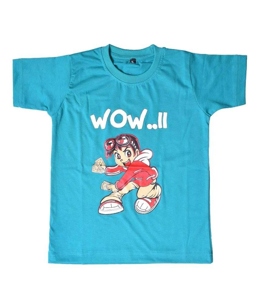     			British Terminal Pack of 3 Boys Cotton T-Shirt ( Turquoise )