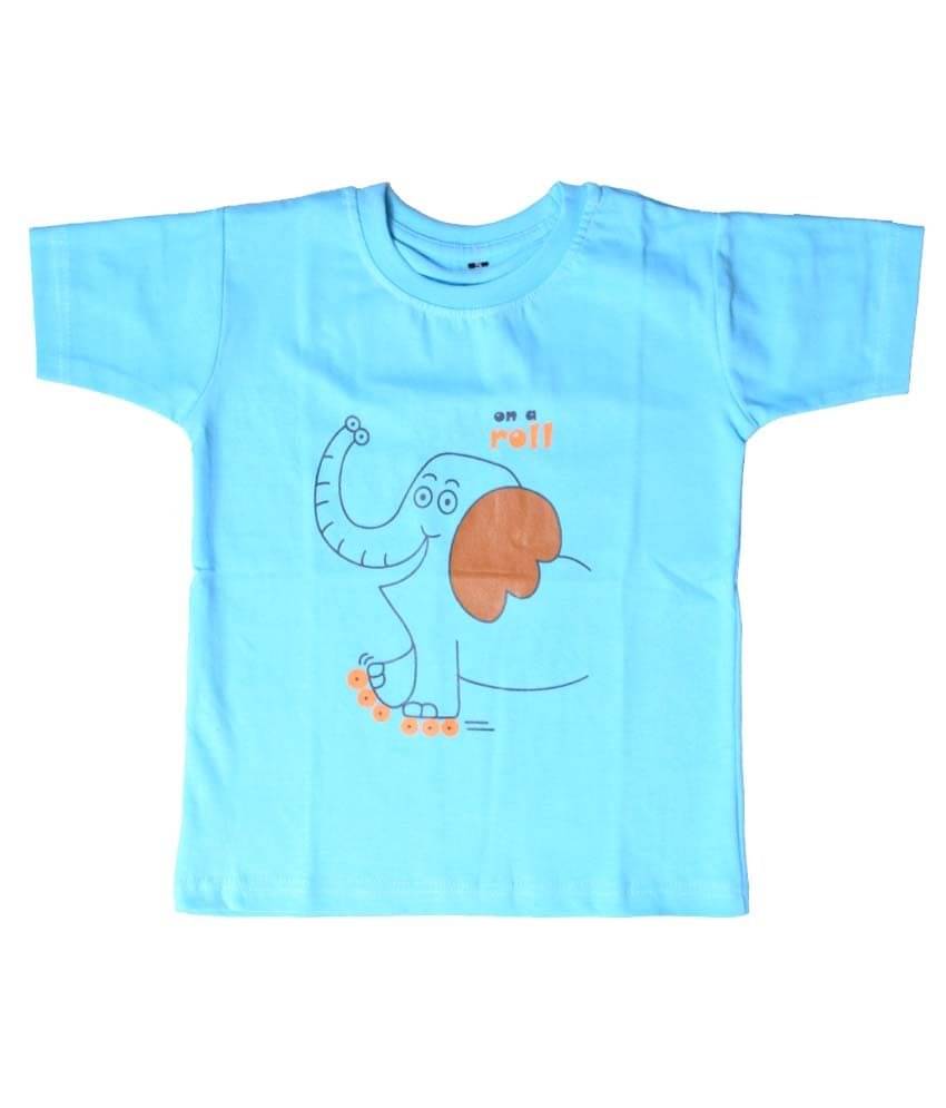    			British Terminal Pack of 1 Boys Cotton T-Shirt ( Turquoise )