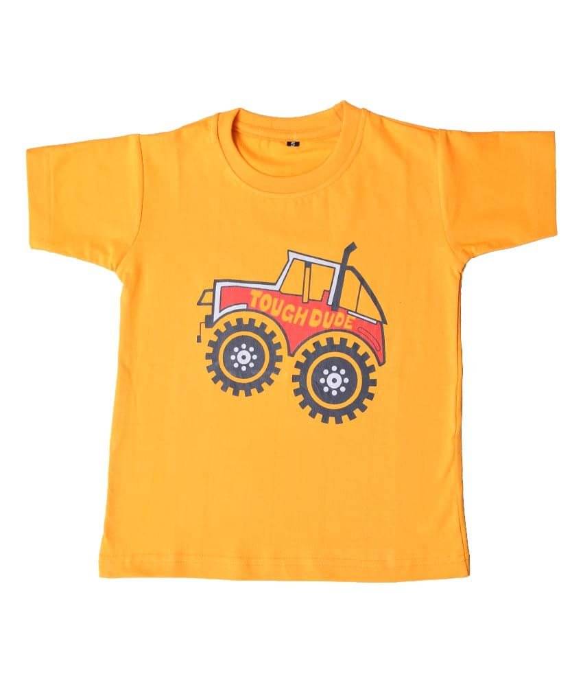     			British Terminal Pack of 1 Boys Cotton Polo T-Shirt ( Yellow )
