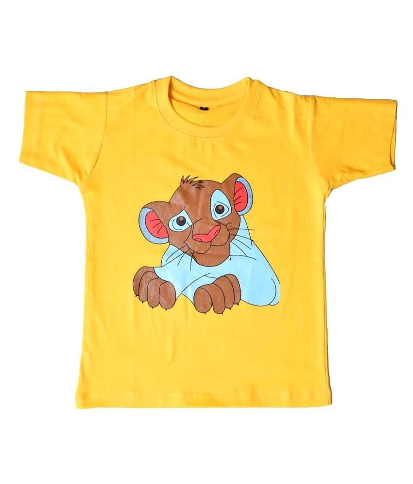     			British Terminal Pack of 1 Boys Cotton T-Shirt ( Yellow )