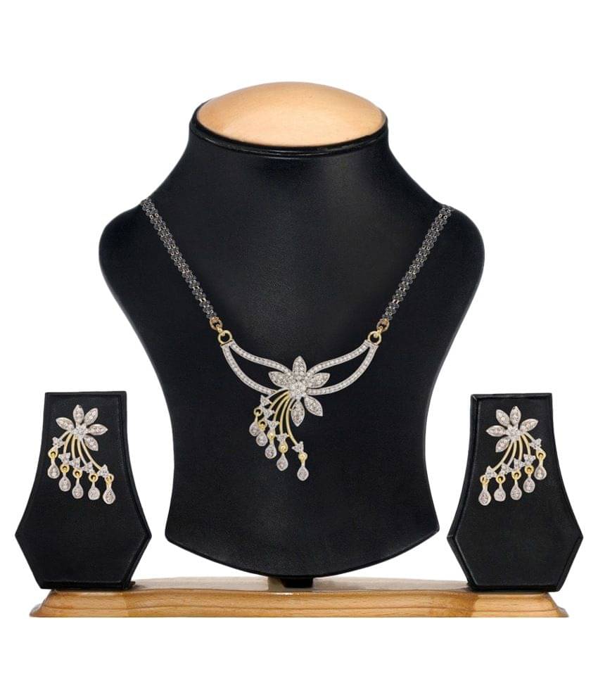Youbella American Diamond Mangalsutra Set Youbella American Diamond Mangalsutra Set